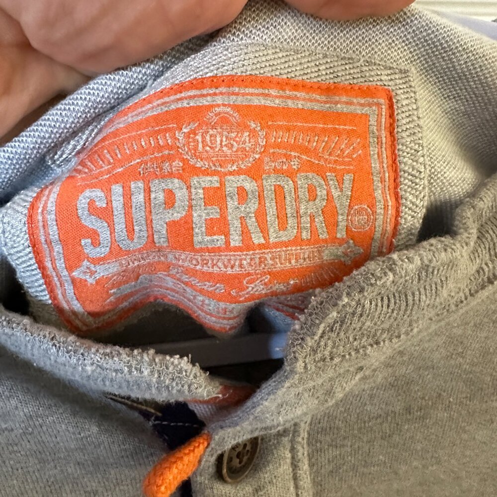 Superdry Men's Long Sleeve Gray Casual Shirt Size XL In Great Shape!!! - Picture 5 of 7